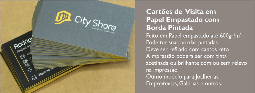 Cartão Empastado