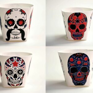 Vaso / Porta Objetos de Mesa - Caveira Mexicana 2