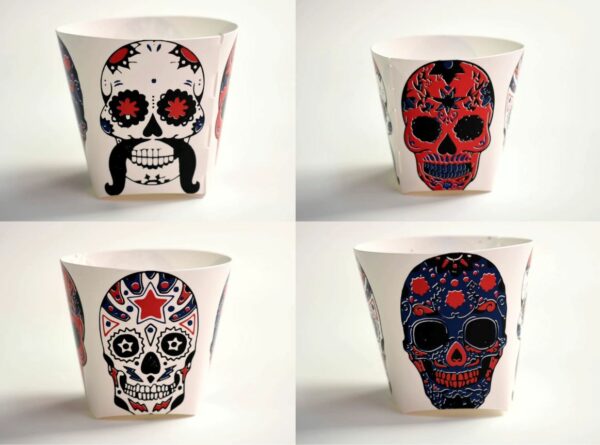 Vaso / Porta Objetos de Mesa - Caveira Mexicana 2